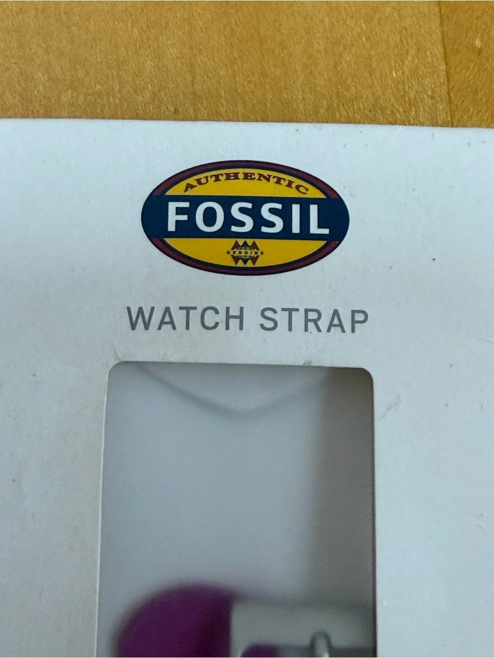 Fossil S181121 Field Strap Weaved Nylon - Bright Pink - New Open Box - MSRP $20